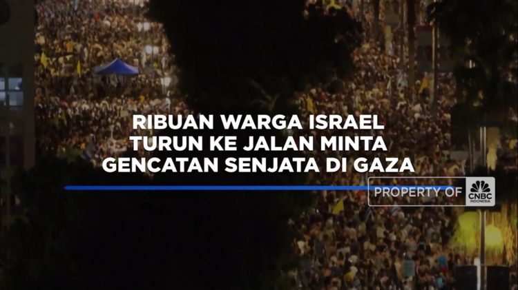 Ribuan Warga Israel Berunjuk Rasa Tuntut Gencatan Senjata di Gaza