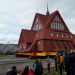 Gereja Kiruna di Swedia Dipindahkan Menggunakan Truk