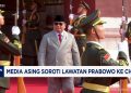 Media Internasional Angkat Topik Kunjungan Prabowo ke China