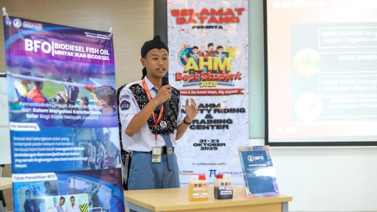 Biodiesel Limbah Ikan, Inovasi Siswa SMK Raih Juara AHM Best Student 2025