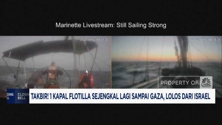 Kapal Flotilla Hampir Tiba di Gaza, Berhasil Menghindari Israel
