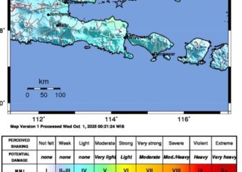 Gempa Bumi M 6,5 Mengguncang Sumenep Madura pada Kedalaman 11 Km
