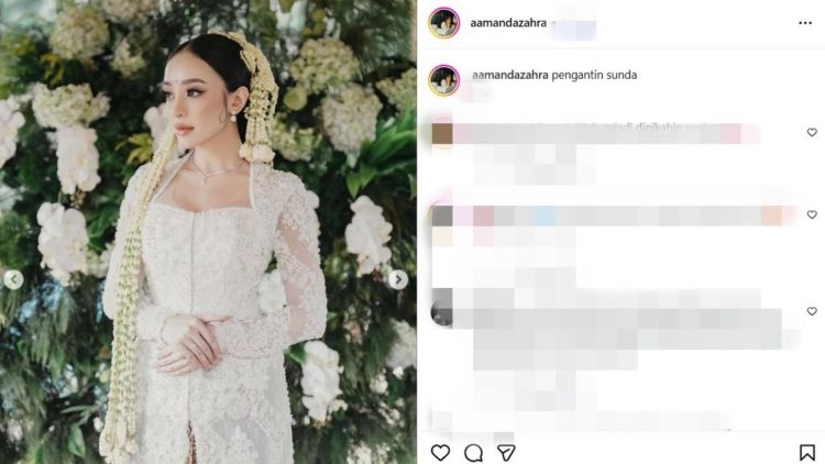 Selebgram Amanda Zahra Resmi Menikah Lagi sebagai Pengantin Sunda