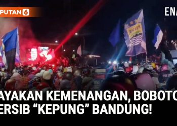 Persib Menang atas Persija, Bobotoh Dominasi Jalanan Bandung
